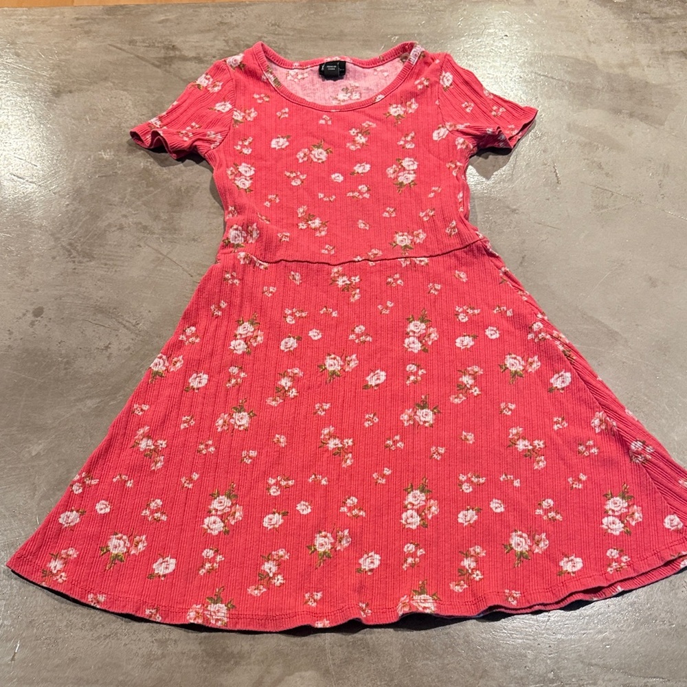 Art Class Pink Floral Kids Dress